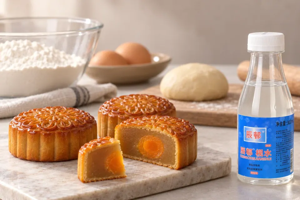 AI-generated mooncake and dough application visualization